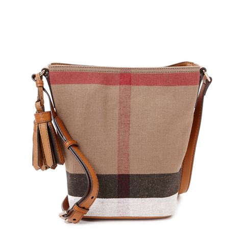 burberry ashby neu|burberry ashby canvas bucket bag.